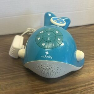 MyBaby Whale SoundSpa White‎ Noise Machine Projector Blue MYB-S350 HoMedics